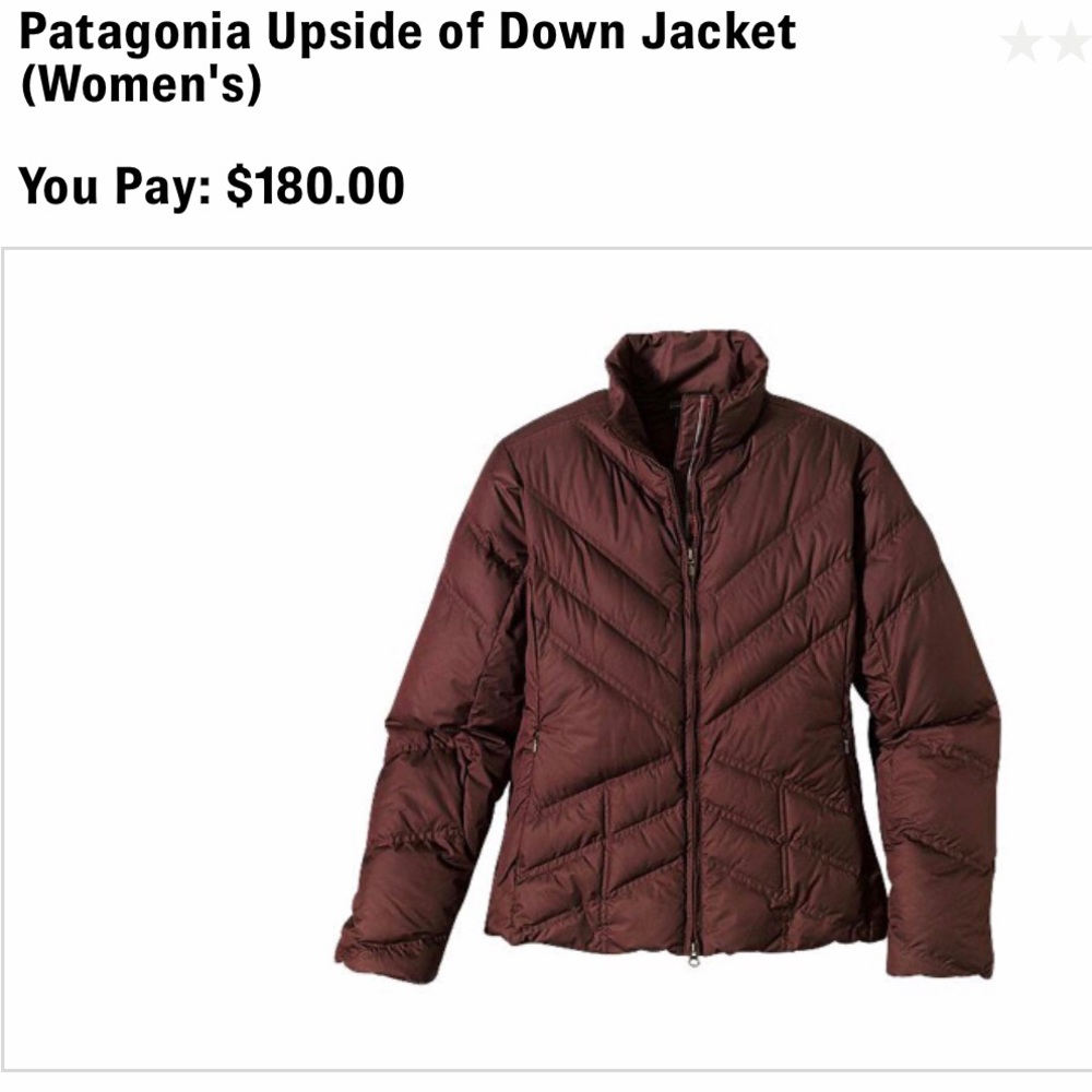 Patagonia puffer coat small